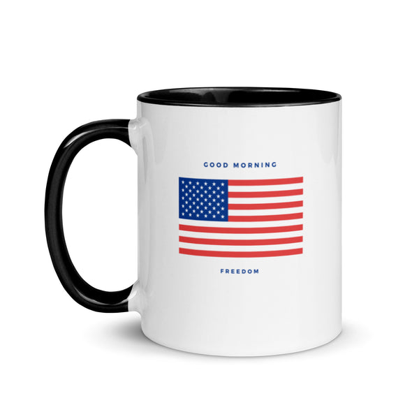Good Morning Freedom American Flag Mug | Def Leppard | LiveLoveLep.com