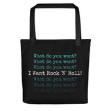 I Want Rock N Roll Tote Bag | Def Leppard Rock of Ages | LiveLoveLep.com