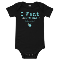Def Leppard I Want Rock N Roll And My Bottle Baby Clothes Onesie