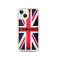 Union Jack Flag / "I Love (Heart) DL" iPhone Case