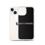 "Undefeated" iPhone Case (with pink letters)