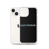 "Undefeated" iPhone Case (with blue letters)