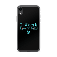 "I Want Rock 'N' Roll" iPhone Case (Black) - Live. Love. Lep.