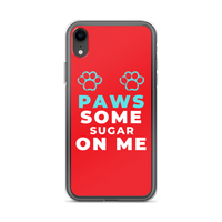 "Paws Some Sugar On Me" iPhone Case (Red)
