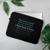 I Want Rock N Roll Laptop sleeve | Def Leppard Rock of Ages | LiveLoveLep.com