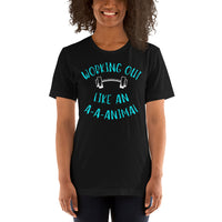Working Out Like An Animal Def Leppard-Inspired Womens T-shirt | LiveLoveLep.com