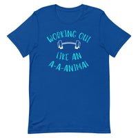 Working Out Like An Animal Def Leppard-Inspired Womens T-shirt | LiveLoveLep.com