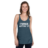 Imma Gettin It Women's Racer Back Tank Top | Inspired By Def Leppard Armageddon It | LiveLoveLep.com