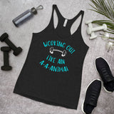 Working Out Like An Animal Def Leppard-Inspired Womens Racerback Tank Top | LiveLoveLep.com