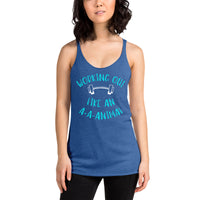 Working Out Like An Animal Def Leppard-Inspired Womens Racerback Tank Top | LiveLoveLep.com